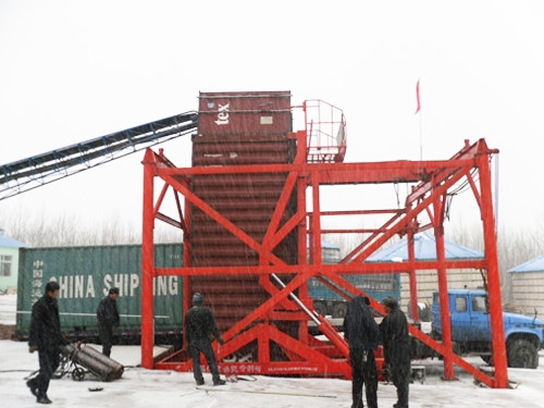 固定式集裝箱吊機(jī)、翻轉(zhuǎn)機(jī)一套機(jī)